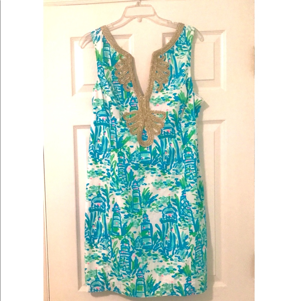 Lilly Pulitzer- Janice Dress- High Beams Print- 14
